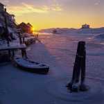 70 Vinterafton vid Stocken i Bohuslän