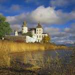 56 Läckö slott vid Vänern i Västergötland