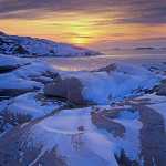 140 Vinterafton  ute på Sotenäset i Bohuslän